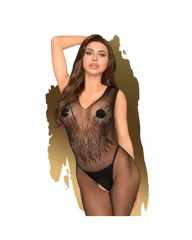 Photo du Bodystocking Noir Wild Catch de Penthouse, lingerie élégante et sensuelle-1