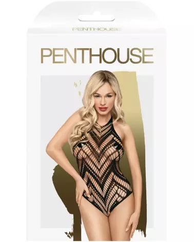 Go Hotter Body Noir de Penthouse - Lingerie élégante et confortable-3