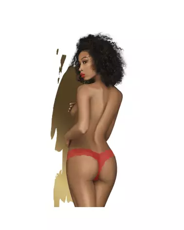 String Rouge Dangerous Darling Penthouse - Lingerie Élégante et Séduisante-1