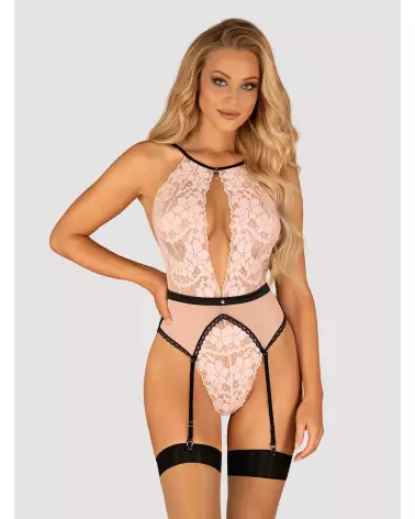 Image du Body Lilines Rose par Obsessive - Confort et Style Élégant-3