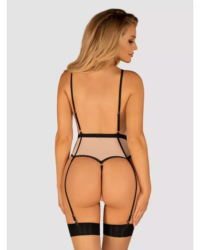 Image du Body Lilines Rose par Obsessive - Confort et Style Élégant-4