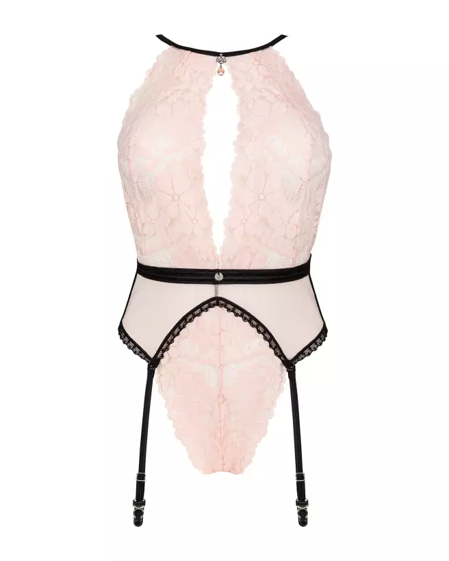 Image du Body Lilines Rose par Obsessive - Confort et Style Élégant-7