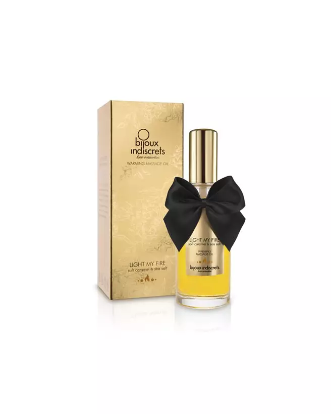 Huile de massage chauffante caramel doux Bijoux Indiscrets comestible-1