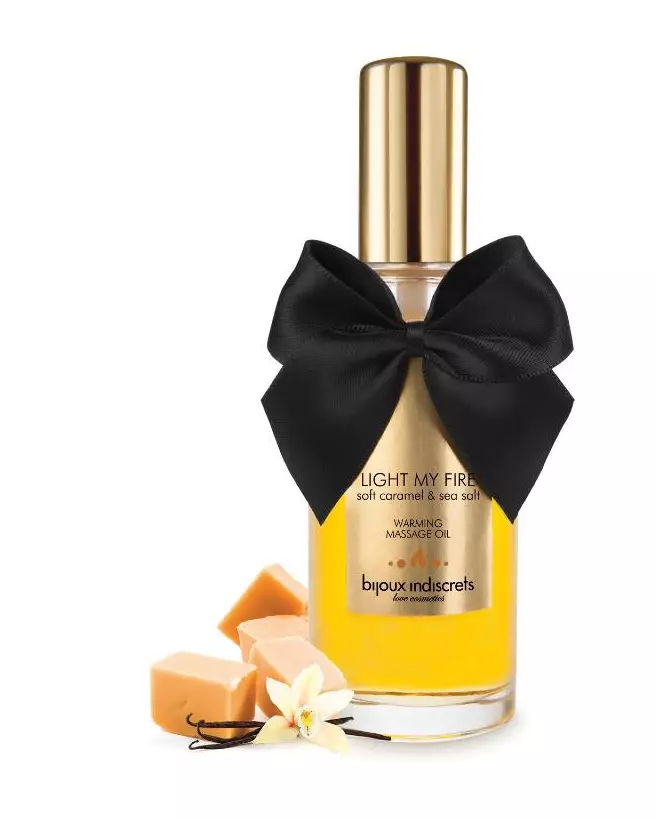 Huile de massage chauffante caramel doux Bijoux Indiscrets comestible-2