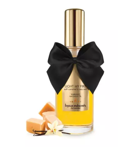 Huile de massage chauffante caramel doux Bijoux Indiscrets comestible-2