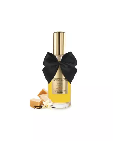 Huile de massage chauffante caramel doux Bijoux Indiscrets comestible-3