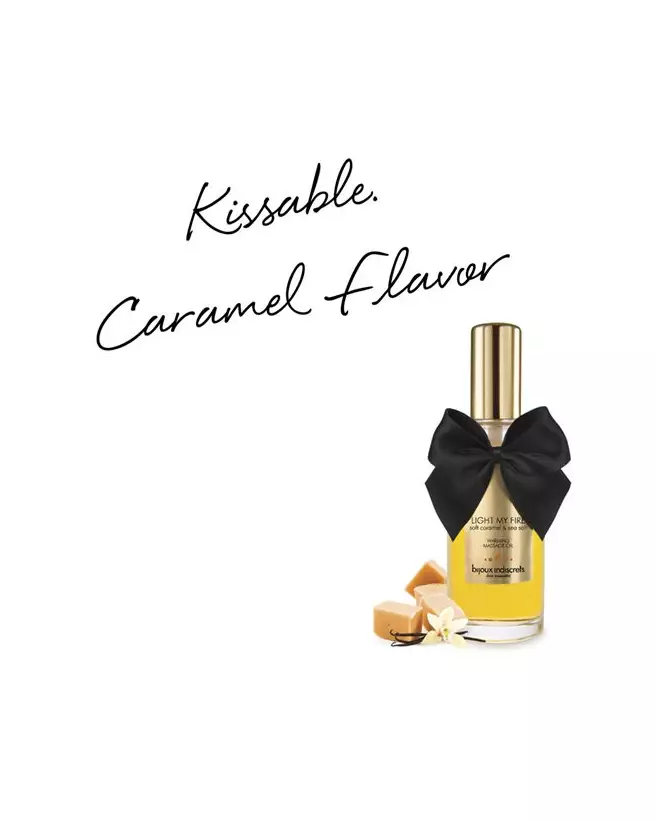 Huile de massage chauffante caramel doux Bijoux Indiscrets comestible-7