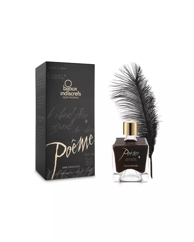 Peinture corporelle au chocolat noir Bijoux Indiscrets-1