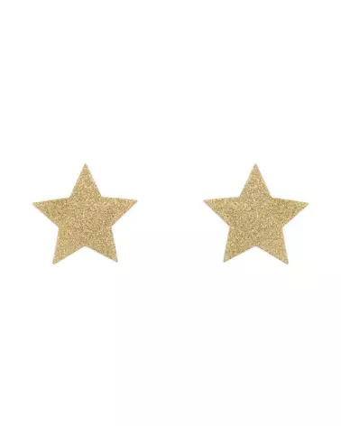 Cache-tétons étoile dorée de Bijoux Indiscrets, accessoire mode érotique et luxueux-18