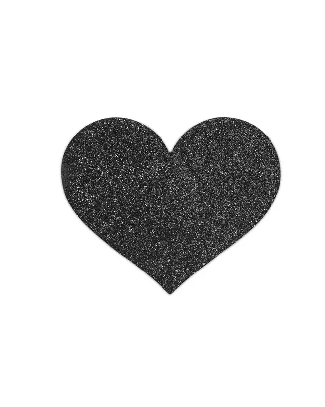 Cache-tétons Coeur Noir Bijoux Indiscrets, Accessoire de Séduction-16