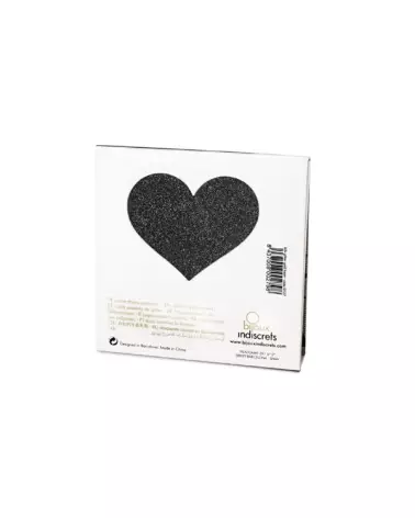 Cache-tétons Coeur Noir Bijoux Indiscrets, Accessoire de Séduction-21