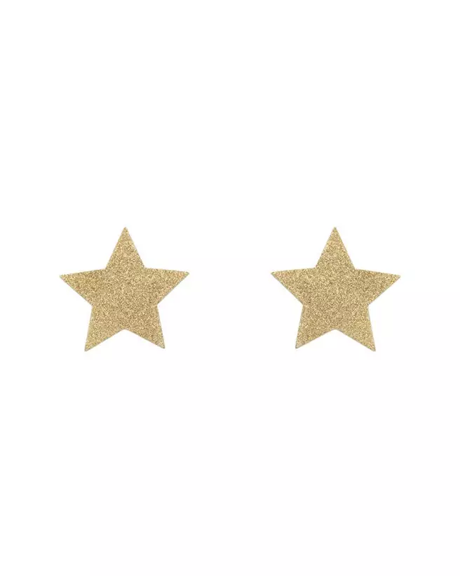 Cache-tétons étoile dorée de Bijoux Indiscrets, accessoire mode érotique et luxueux-27