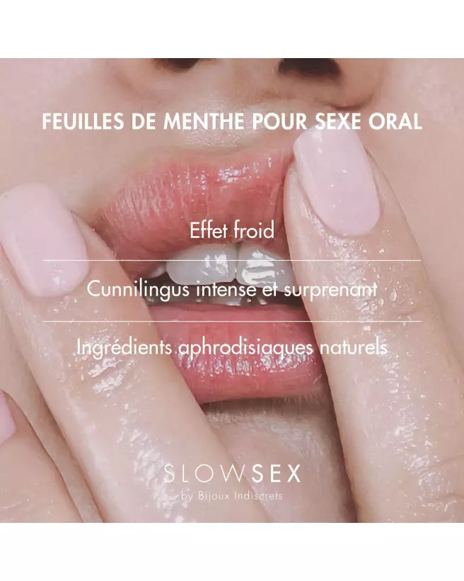 Feuilles de Menthe pour Sexe Oral Slow Sex Bijoux Indiscrets-6