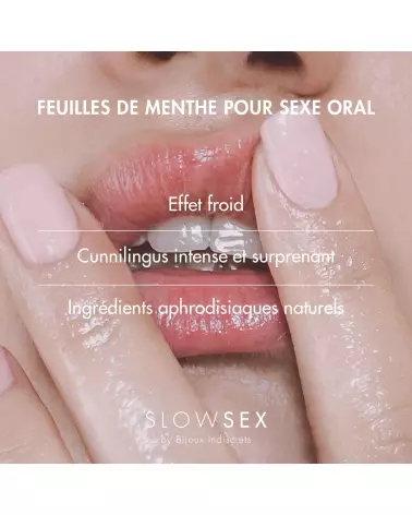 Feuilles de Menthe pour Sexe Oral Slow Sex Bijoux Indiscrets-6