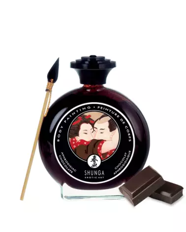 Peinture corporelle comestible au chocolat SHUNGA pour jeux amoureux-2