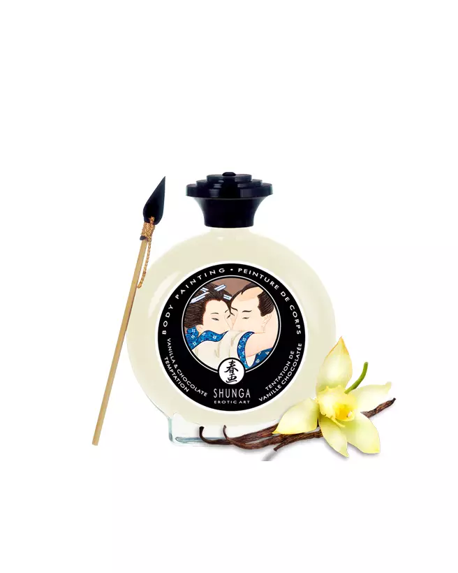 Peinture corporelle SHUNGA chocolat blanc et vanille pour jeux de couple-2