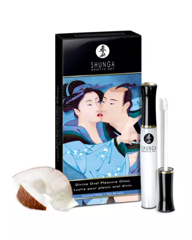 Gloss Plaisir Oral Divin SHUNGA à l'Eau de Coco pour sensations intensifiées-2