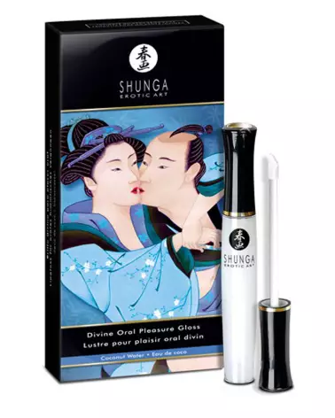Gloss Plaisir Oral Divin SHUNGA à l'Eau de Coco pour sensations intensifiées-1