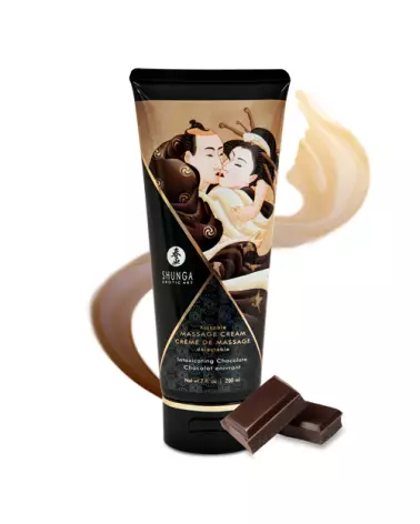 Crème de massage Shunga chocolat enivrant pour relaxation et soin corporel-2