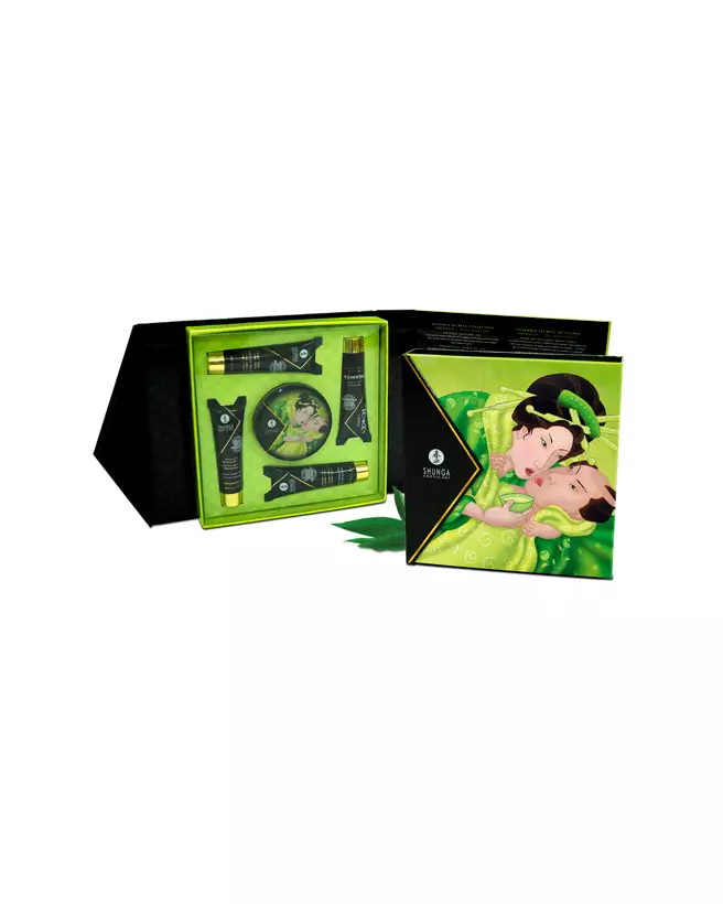 Kit Secret de Geisha ORGANICA Thé Vert Exotique SHUNGA Coffret Massage-2