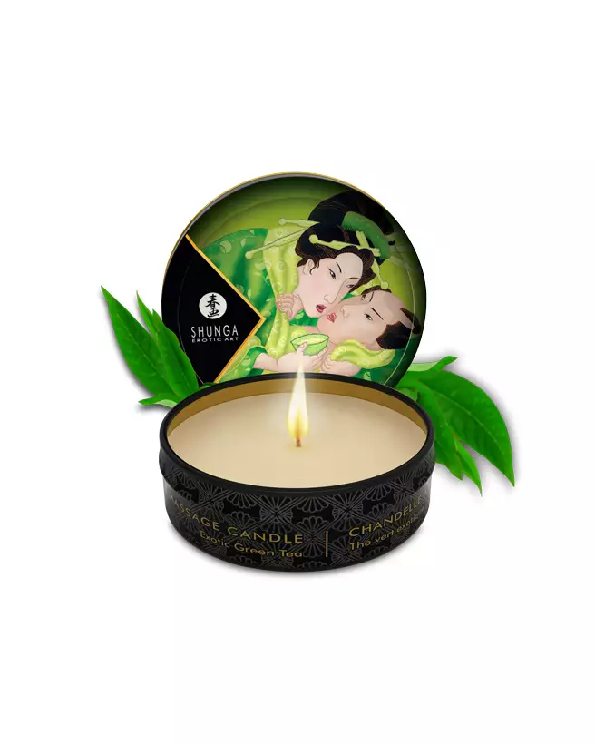 Kit Secret de Geisha ORGANICA Thé Vert Exotique SHUNGA Coffret Massage-3