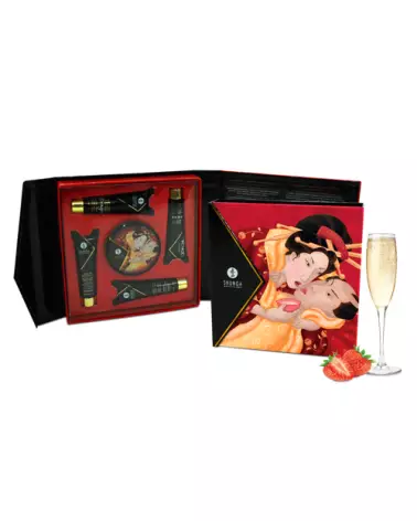 Image Kit Secret de Geisha SHUNGA Organica avec vin pétillant à la fraise-2