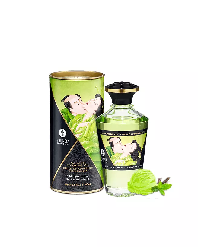 Huile Chauffante Aphrodisiaque Sorbet de Minuit SHUNGA Comestible-1