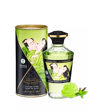Huile Chauffante Aphrodisiaque Sorbet de Minuit SHUNGA Comestible-1