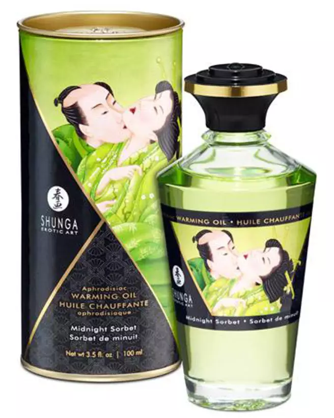 Huile Chauffante Aphrodisiaque Sorbet de Minuit SHUNGA Comestible-2