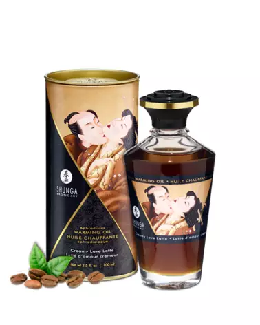 Huile chauffante aphrodisiaque SHUNGA Latte d'Amour 100ml pour massage erotique-1