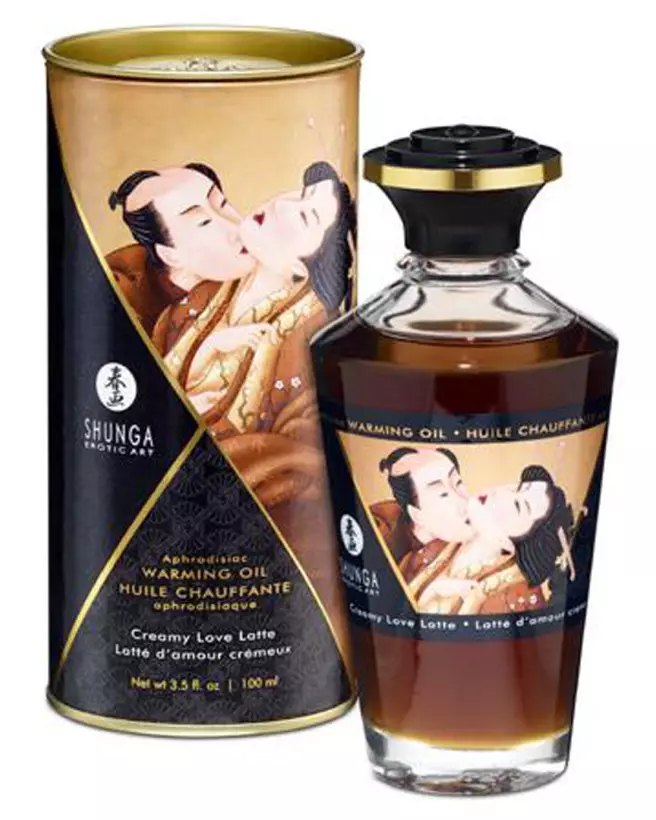 Huile chauffante aphrodisiaque SHUNGA Latte d'Amour 100ml pour massage erotique-2