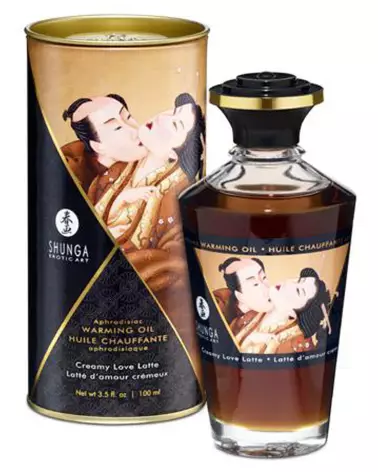 Huile chauffante aphrodisiaque SHUNGA Latte d'Amour 100ml pour massage erotique-2