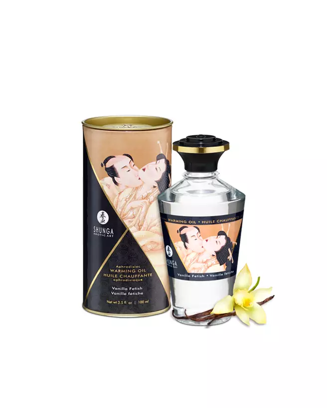 Image de l'Huile Chauffante Aphrodisiaque SHUNGA Vanille Fétish 100ml-1