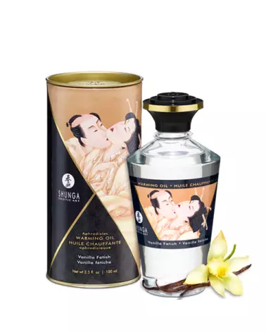 Image de l'Huile Chauffante Aphrodisiaque SHUNGA Vanille Fétish 100ml-1