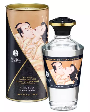 Image de l'Huile Chauffante Aphrodisiaque SHUNGA Vanille Fétish 100ml-2
