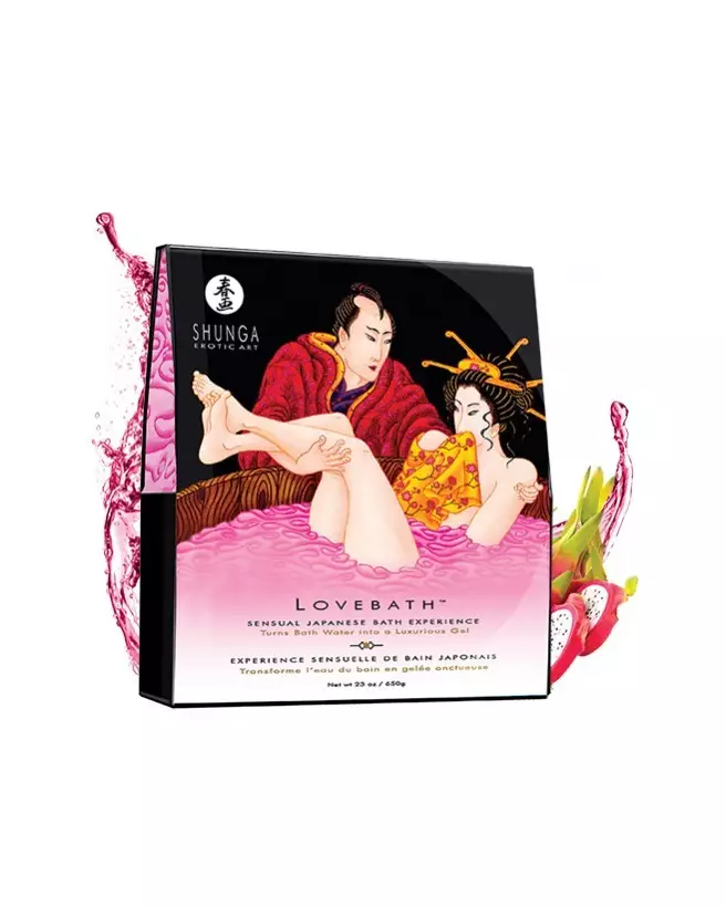 Gelée Lovebath SHUNGA Fruit du Dragon pour une expérience de bain sensuelle et hydratante-2