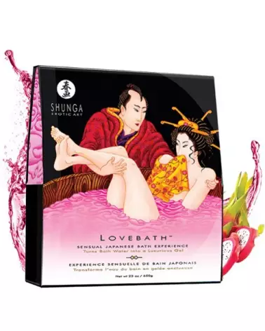 Gelée Lovebath SHUNGA Fruit du Dragon pour une expérience de bain sensuelle et hydratante-2