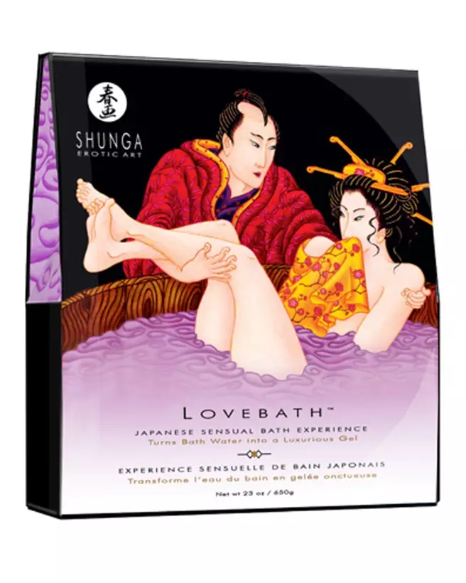 Gelée Lovebath Shunga Lotus Sensuel pour Bain Relaxant et Sensuel-1