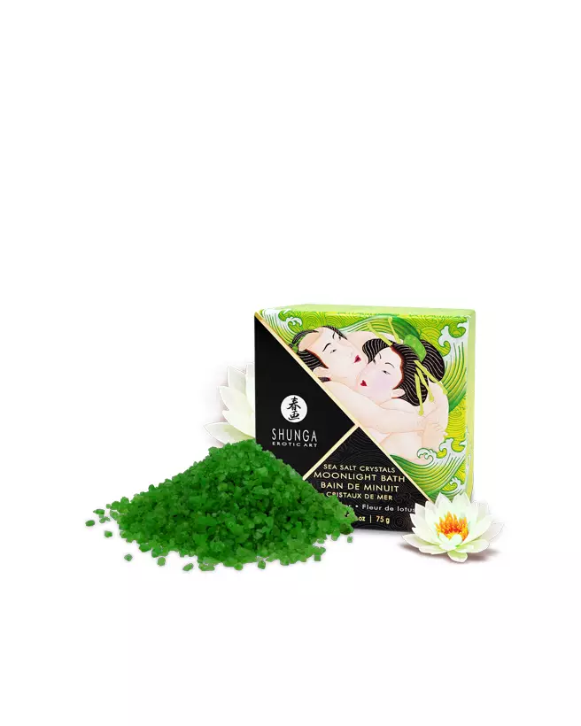 Image des Sels de Bain Shunga Fleur de Lotus pour relaxation aromatique et détente corporelle-1