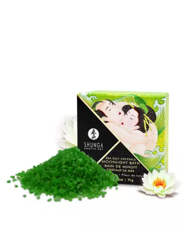 Image des Sels de Bain Shunga Fleur de Lotus pour relaxation aromatique et détente corporelle-1