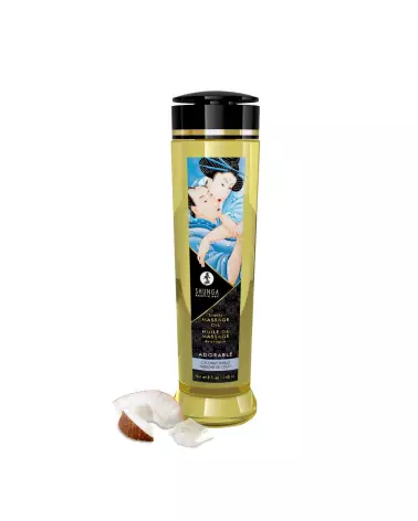 Huile de massage érotique Shunga frissons de coco 240ml-2
