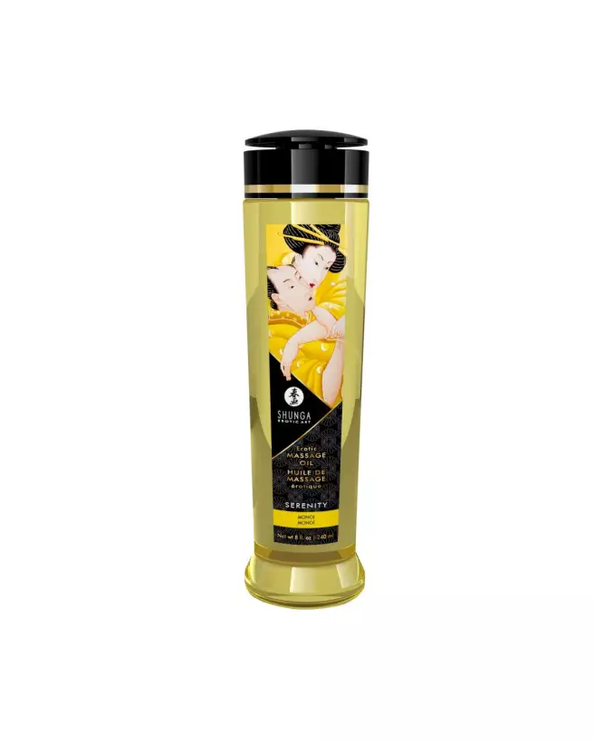 Huile de massage érotique Shunga Monoï 240 ml pour détente et plaisir sensoriel-1
