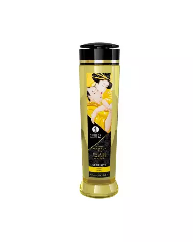Huile de massage érotique Shunga Monoï 240 ml pour détente et plaisir sensoriel-1