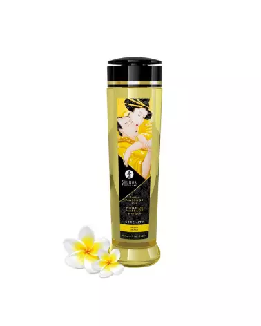 Huile de massage érotique Shunga Monoï 240 ml pour détente et plaisir sensoriel-2