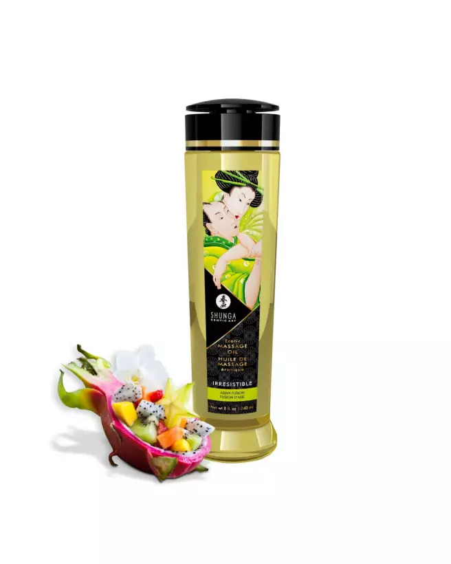 Huile de massage SHUNGA Fusion d'Asie 240 ml pour moments intimes-1
