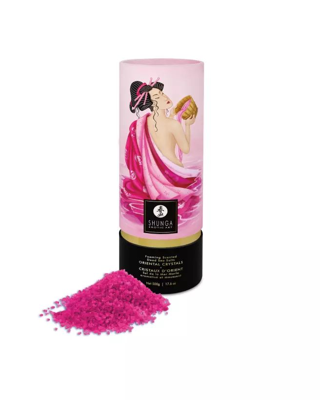 Sel de Bain Moussant Shunga Cristaux d'Orient Aphrodisia Rose-3