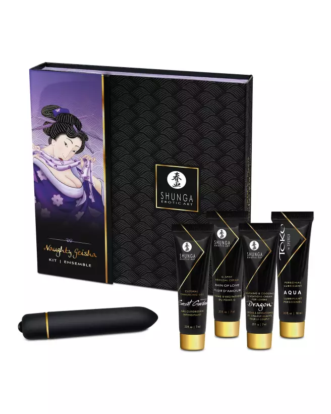 Ensemble Geisha Coquine Naughty de SHUNGA pour massage erotique-1