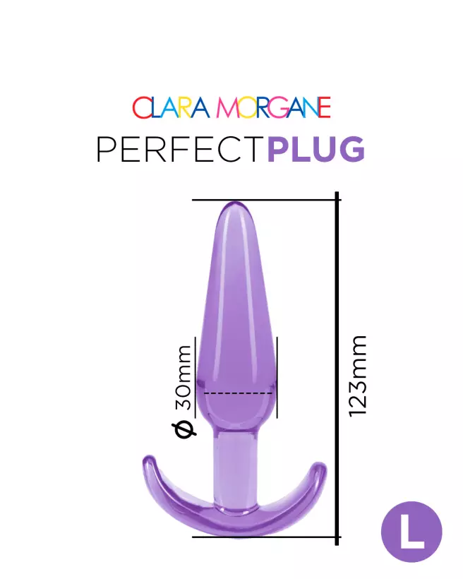 Perfect Plug Anal Large Clara Morgane - Matière Souple, Confort Optimal pour Débutants et Confirmés - image 4