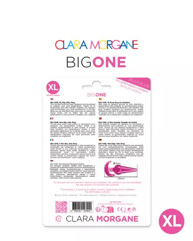 Big One Plug Anal XL Clara Morgane - Stimulation Intense, Matière Souple, Confort pour Débutants et Confirmés - image 3