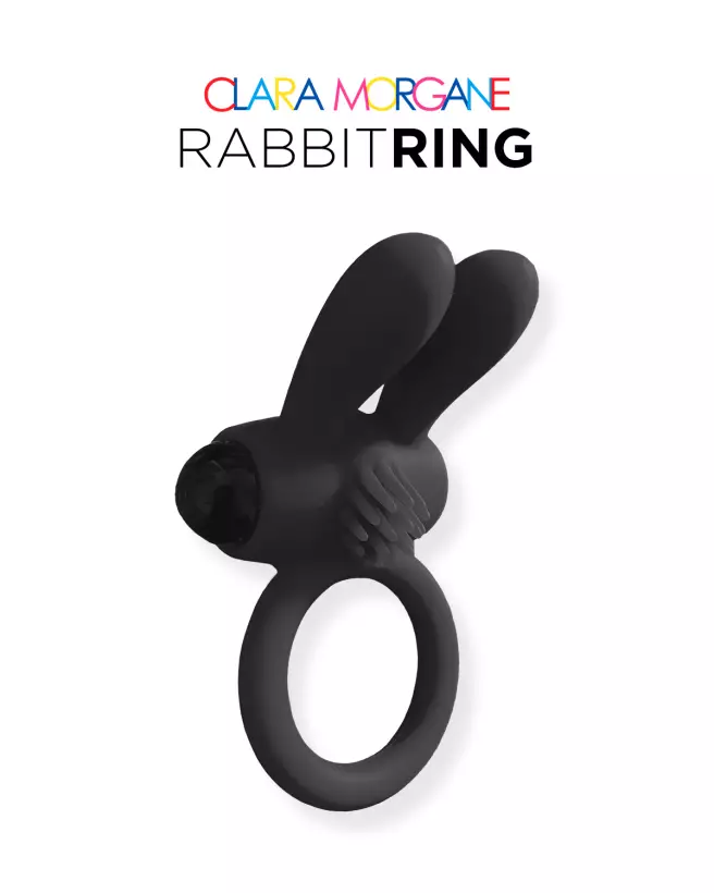 Anneau Vibrant Rabbit Ring Clara Morgane - Sextoy en Silicone Médical pour Couple, Stimulation Clitoridienne - image 3